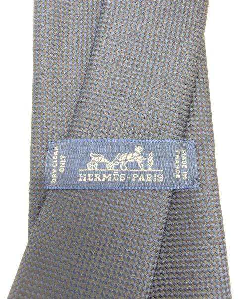HERMES（エルメス）HERMES (エルメス) ネクタイ ネイビー サイズ:不明の古着・服飾アイテム