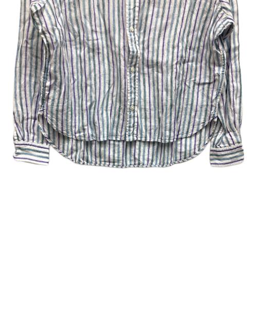 POLO RALPH LAUREN（ポロ・ラルフローレン）POLO RALPH LAUREN (ポロ・ラルフローレン) ストライプシャツ スカイブルー サイズ:XSの古着・服飾アイテム