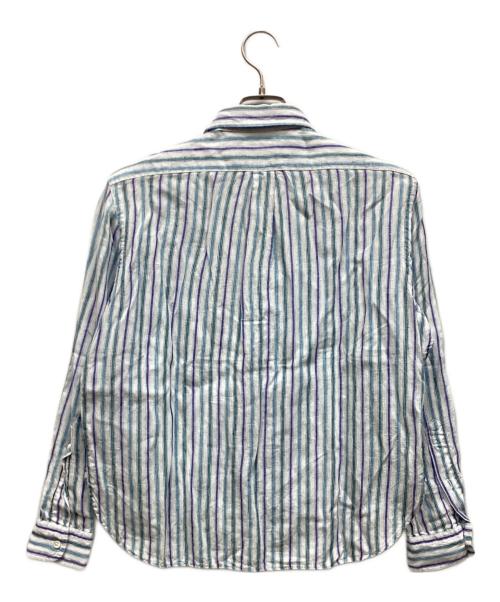 POLO RALPH LAUREN（ポロ・ラルフローレン）POLO RALPH LAUREN (ポロ・ラルフローレン) ストライプシャツ スカイブルー サイズ:XSの古着・服飾アイテム