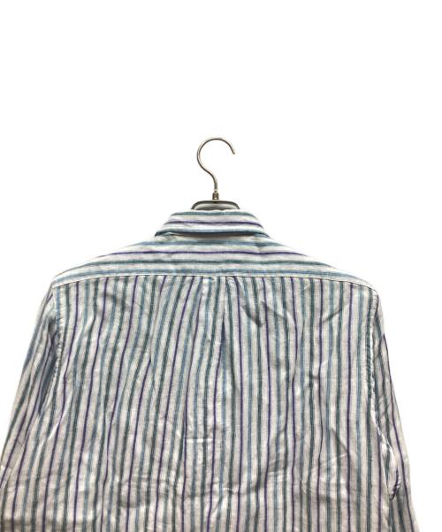 POLO RALPH LAUREN（ポロ・ラルフローレン）POLO RALPH LAUREN (ポロ・ラルフローレン) ストライプシャツ スカイブルー サイズ:XSの古着・服飾アイテム