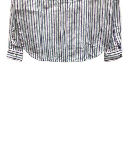 POLO RALPH LAUREN（ポロ・ラルフローレン）POLO RALPH LAUREN (ポロ・ラルフローレン) ストライプシャツ スカイブルー サイズ:XSの古着・服飾アイテム