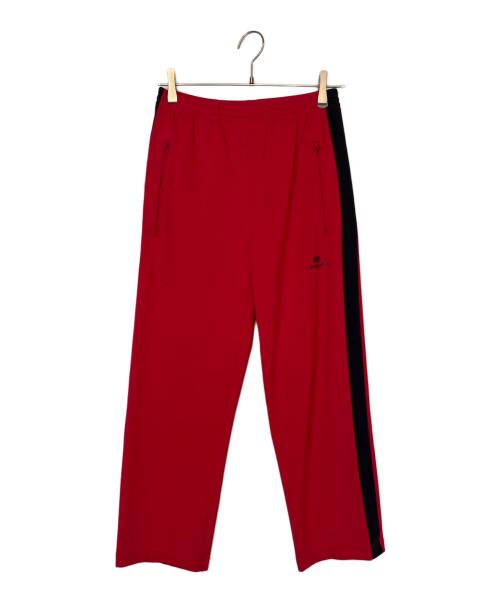 BALENCIAGA（バレンシアガ）BALENCIAGA (バレンシアガ) トラックパンツ レッド×ブラック サイズ:34の古着・服飾アイテム