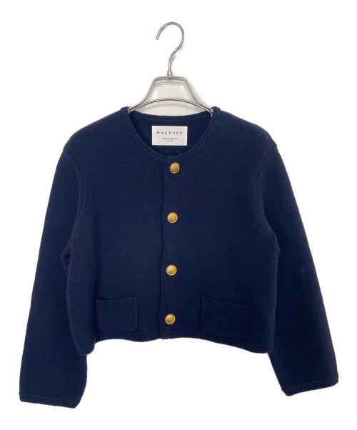 MACPHEE（マカフィー）MACPHEE (マカフィー) 厚手カーディガン ネイビー サイズ:S 未使用品の古着・服飾アイテム