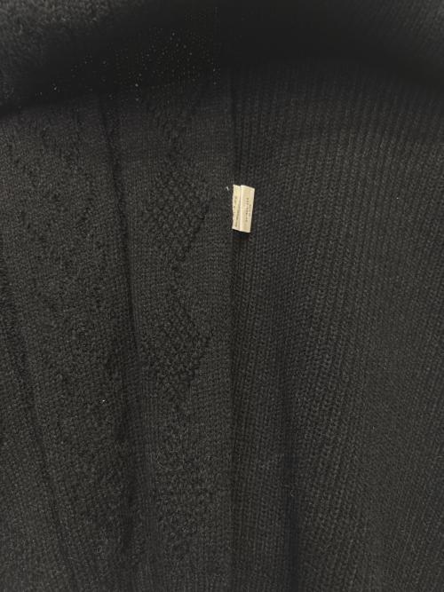 gomme（ゴム）gomme (ゴム) ニットポンチョ ブラック サイズ:表記なしの古着・服飾アイテム