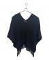 gomme（ゴム）の古着「ニットポンチョ」｜ブラック