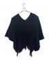 gomme (ゴム) ニットポンチョ ブラック サイズ:表記なし：10000円