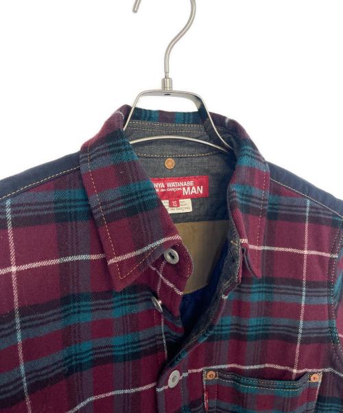 JUNYA WATANABE MAN（ジュンヤワタナベマン）JUNYA WATANABE MAN (ジュンヤワタナベマン) LEVI'S (リーバイス) 長袖シャツ レッド サイズ:XSの古着・服飾アイテム