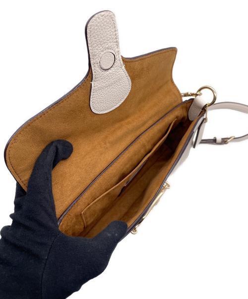 COACH（コーチ）COACH (コーチ) ショルダーバッグ アイボリー×ブラウンの古着・服飾アイテム