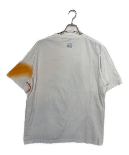 LOEWE（ロエベ）LOEWE (ロエベ) 半袖カットソー ホワイト×オレンジ サイズ:Sの古着・服飾アイテム