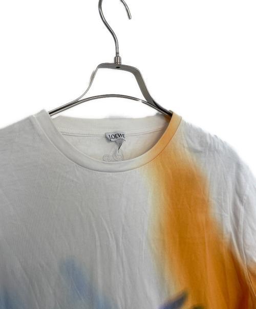 LOEWE（ロエベ）LOEWE (ロエベ) 半袖カットソー ホワイト×オレンジ サイズ:Sの古着・服飾アイテム