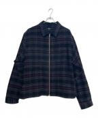 stussyステューシー）の古着「ウールジャケット」｜レッド×ブラック
