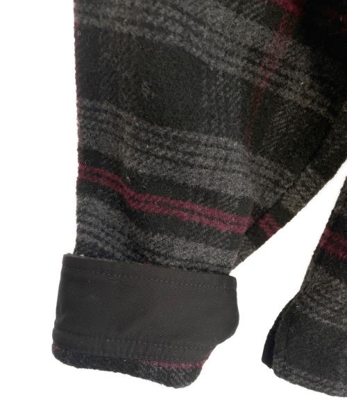 stussy（ステューシー）stussy (ステューシー) ウールジャケット レッド×ブラック サイズ:XXLの古着・服飾アイテム