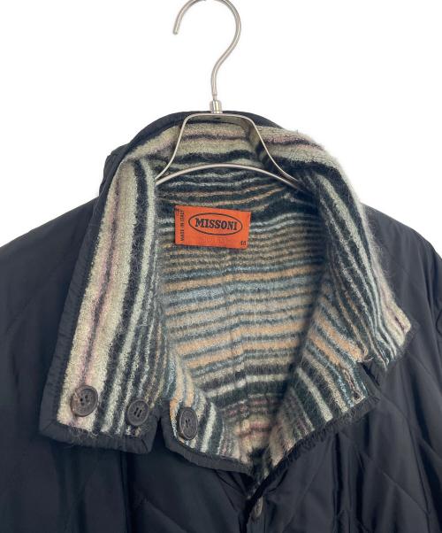 missoni（ミッソーニ）missoni (ミッソーニ) リバーシブルジャケット グリーン×ブラック サイズ:48の古着・服飾アイテム