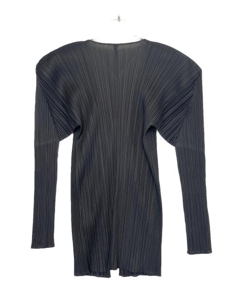PLEATS PLEASE（プリーツプリーズ）PLEATS PLEASE (プリーツプリーズ) 薄手カーディガン グレー サイズ:3の古着・服飾アイテム
