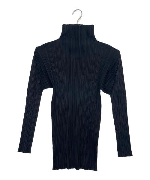 PLEATS PLEASE（プリーツプリーズ）PLEATS PLEASE (プリーツプリーズ) 長袖カットソー ブラック サイズ:3の古着・服飾アイテム