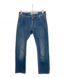 JACOB COHEN（ヤコブコーエン）の古着「ハラコパッチデニムパンツ」｜インディゴ