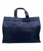 HERMESエルメス）の古着「トートバッグ」｜ブラック×ネイビー