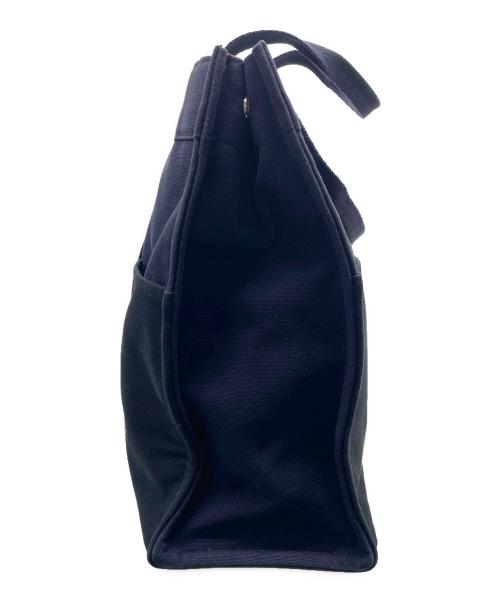 HERMES（エルメス）HERMES (エルメス) トートバッグ ブラック×ネイビーの古着・服飾アイテム