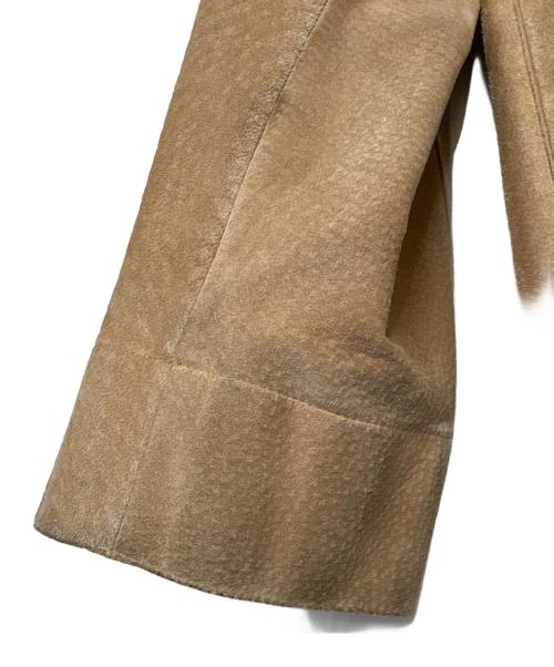 YOHJI YAMAMOTO（ヨウジヤマモト）YOHJI YAMAMOTO (ヨウジヤマモト) D'URBAN (ダーバン) レザージャケット ベージュ サイズ:Ｍの古着・服飾アイテム