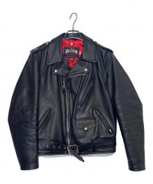 Schott（ショット）の古着「レザーライダースジャケット」｜ブラック