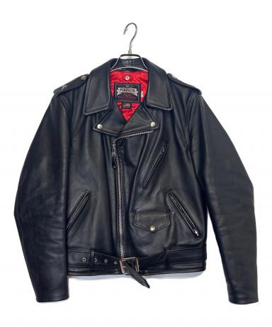 ショット Schott レザー ジャケット ヒッピージャケット サイズ不明 中古・古着通販】Schott (ショット) レザーライダースジャケット