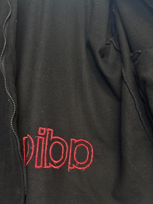 adidas（アディダス）adidas (アディダス) フリースジップパーカー レッド×ブラック サイズ:Ｌの古着・服飾アイテム