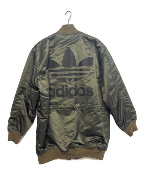 adidas（アディダス）adidas (アディダス) MA-1型ミリタリーコート オリーブ サイズ:Ｌの古着・服飾アイテム