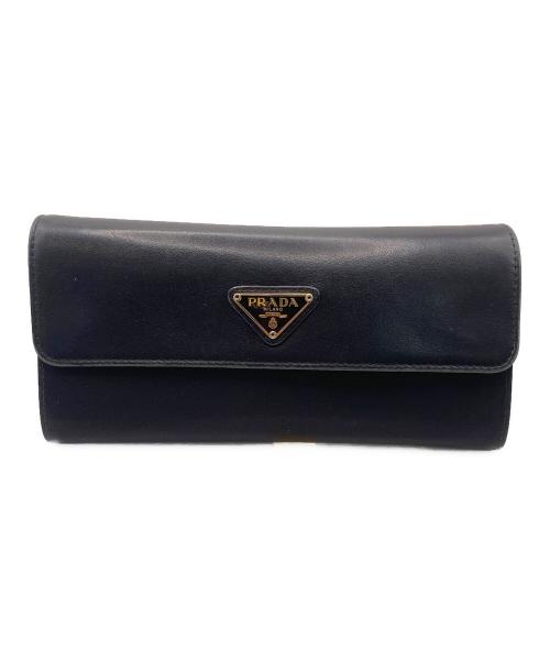 PRADA（プラダ）PRADA (プラダ) 長財布 ブラックの古着・服飾アイテム