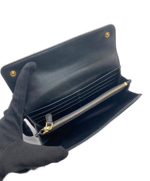 PRADA（プラダ）PRADA (プラダ) 長財布 ブラックの古着・服飾アイテム