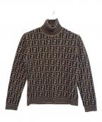 FENDIフェンディ）の古着「タートルネックニット」｜ブラウン