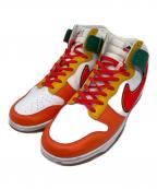 NIKEナイキ）の古着「DUNK HI RETRO」｜ホワイト×グリーン×オレンジ