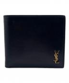 Saint Laurent Parisサンローランパリ）の古着「2つ折り財布」｜ブラック