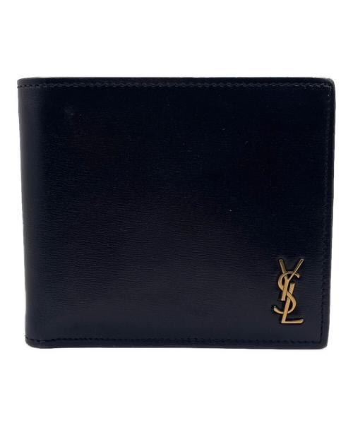 Saint Laurent Paris（サンローランパリ）Saint Laurent Paris (サンローランパリ) 2つ折り財布 ブラックの古着・服飾アイテム
