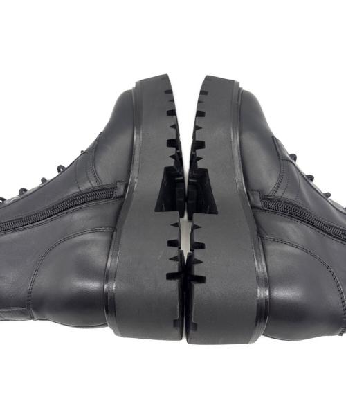 Karl Lagerfeld（カール ラガーフェルド）KARL LAGERFELD (カール ラガーフェルド) Burly Biker Hi Lace Boot ブラック サイズ:23の古着・服飾アイテム