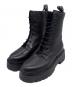 KARL LAGERFELD（カール ラガーフェルド）の古着「Burly Biker Hi Lace Boot」｜ブラック