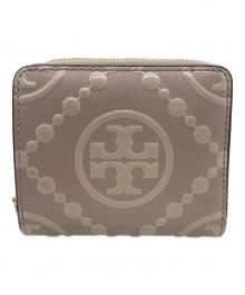 TORY BURCH（トリーバーチ）の古着「2つ折り財布」｜ライトグレー