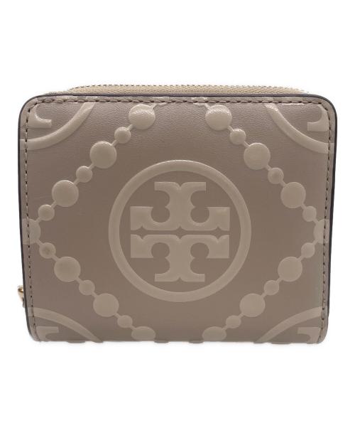 TORY BURCH（トリーバーチ）TORY BURCH (トリーバーチ) 2つ折り財布 ライトグレーの古着・服飾アイテム