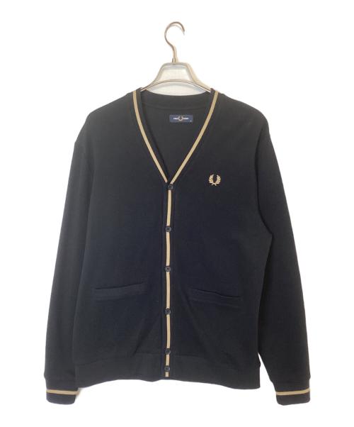 FRED PERRY（フレッドペリー）FRED PERRY (フレッドペリー) 厚手カーディガン ブラック サイズ:Mの古着・服飾アイテム