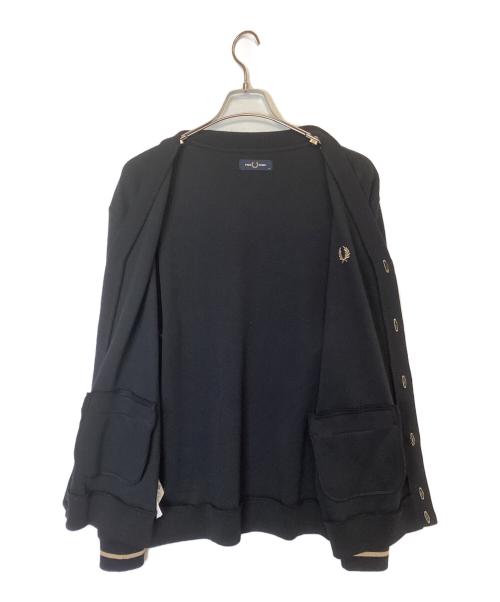 FRED PERRY（フレッドペリー）FRED PERRY (フレッドペリー) 厚手カーディガン ブラック サイズ:Mの古着・服飾アイテム
