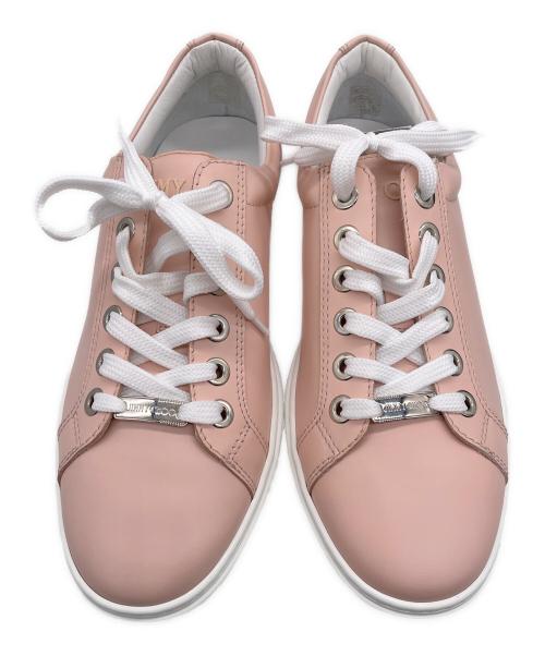 JIMMY CHOO（ジミーチュウ）JIMMY CHOO (ジミーチュウ) スニーカー ピンク サイズ:25.5の古着・服飾アイテム