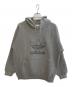 adidas（アディダス）の古着「ロゴ刺繍プルオーバーパーカー」｜グレー