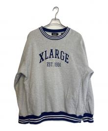 X-LARGE（エクストララージ）の古着「スウェット」｜グレー×ネイビー