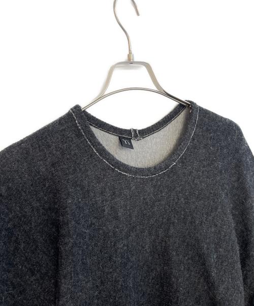 Y's（ワイズ）Y's (ワイズ) ニットポンチョ ダークグレー サイズ:2の古着・服飾アイテム