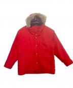 WOOLRICHウールリッチ）の古着「フーデッドジャケット」｜レッド