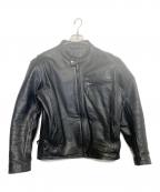 bpビーピー）の古着「シングルライダースジャケット」｜ブラック