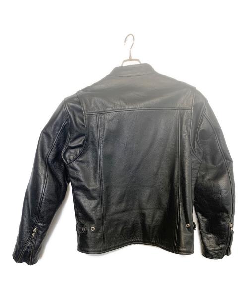 bp（ビーピー）bp (ビーピー) シングルライダースジャケット ブラック サイズ:3Lの古着・服飾アイテム