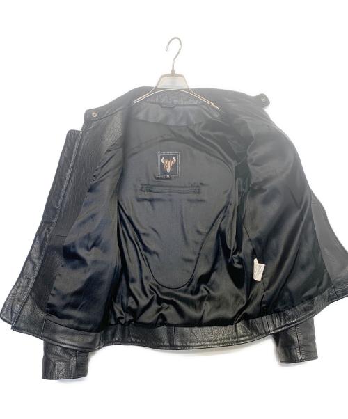 bp（ビーピー）bp (ビーピー) シングルライダースジャケット ブラック サイズ:3Lの古着・服飾アイテム