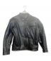 bp（ビーピー）の古着「シングルライダースジャケット」｜ブラック