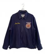 HOUSTONヒューストン）の古着「コットン リネン ジャケット FFA」｜ネイビー