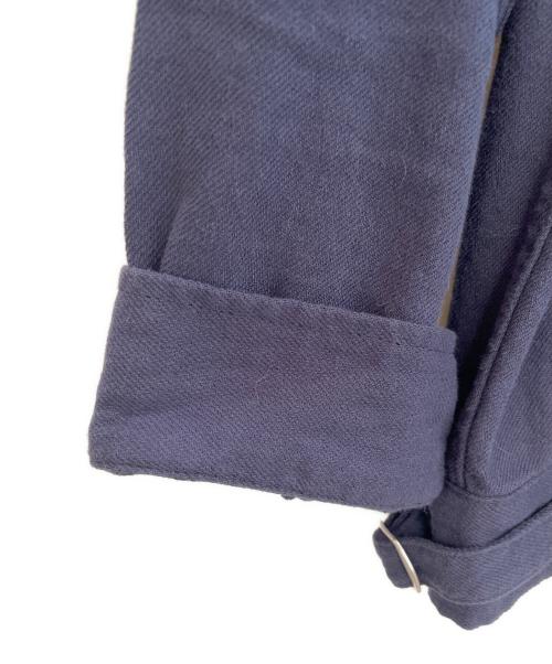 HOUSTON（ヒューストン）HOUSTON (ヒューストン) コットン リネン ジャケット FFA ネイビー サイズ:XXLの古着・服飾アイテム